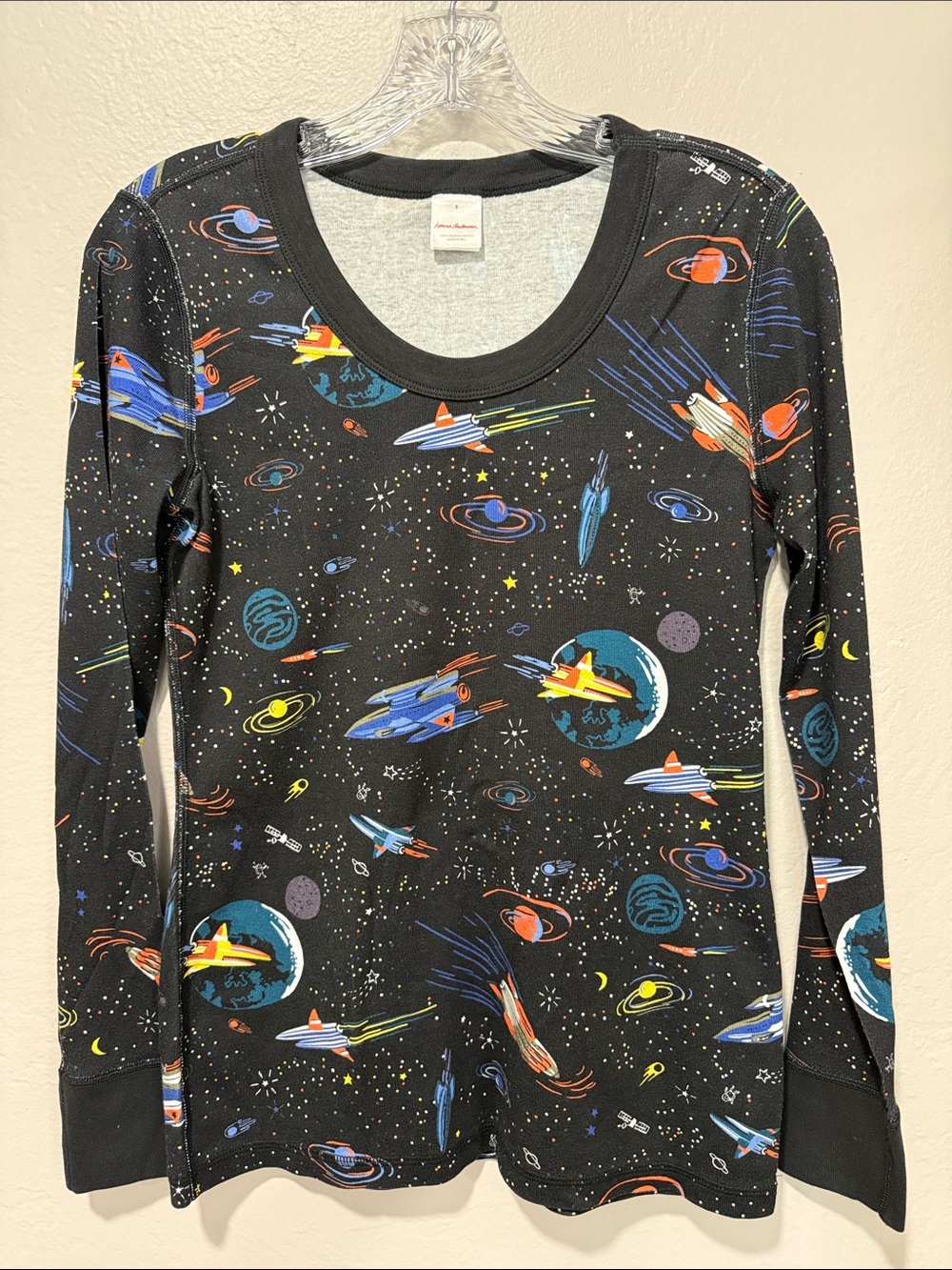 Hanna Andersson space galaxy pajama long sleeve top